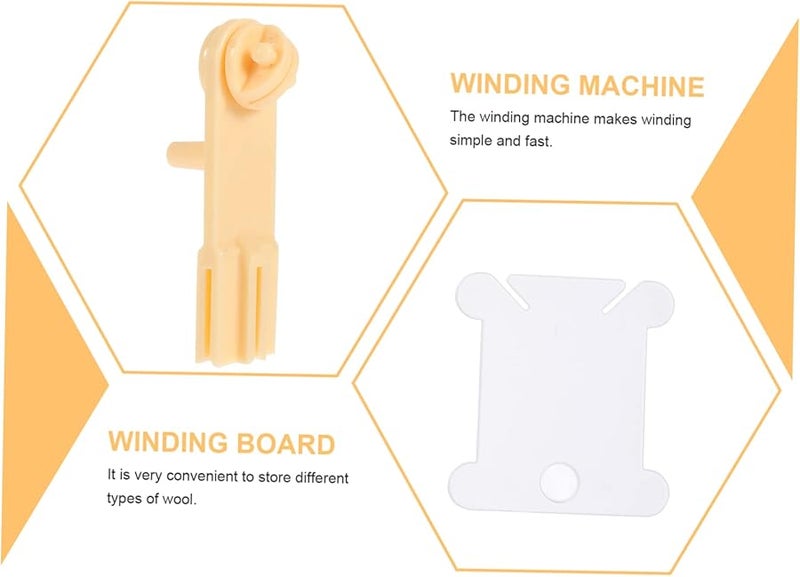 CIMAXIC Manual Yarn Winder Tool Cross Stitch Thread Winding Board Material Space Saving - Image 5